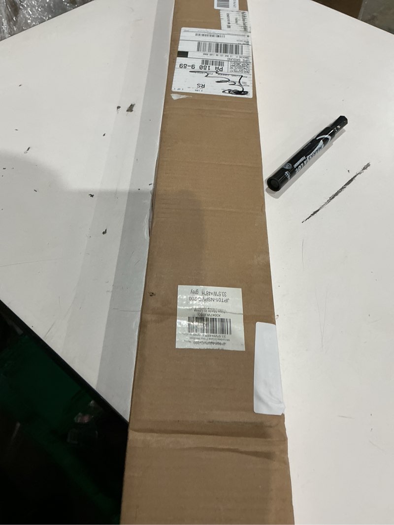 Condition photo showing Good Condition for lazblinds no tools no drill cordless 1" vinyl mini blinds, 100% privacy s-curve blinds for indoor windows, room darkening horizontal window blinds and shades for home, 20" w x 48" h, grey grey 20" w x 48" h