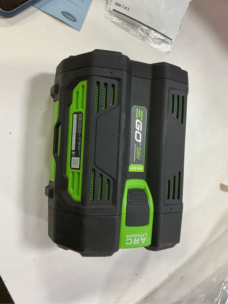 Condition photo showing As Is for ego power+ battery 56v, 5.0ah - ba2800t