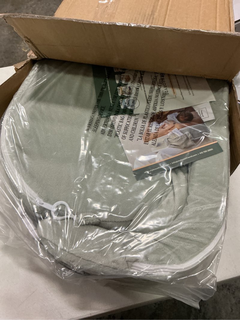 Condition photo showing New/Like New for my brest friend super deluxe nursing pillow - enhanced comfort & ergonomic breastfeeding pillow for ultimate support for mom & baby - adjustable and with handy side pocket, platinum