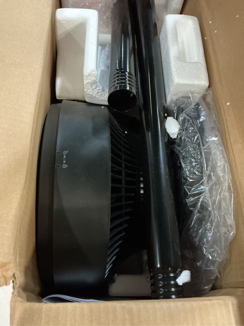 Condition photo showing Good Condition for pelonis 7-inch pedestal air circulator, oscillation fan, 3 speeds, adjustable height (tabletop/standing fan), 75°+90° oscillation, 5-blade quiet pedestal fan for bedroom, office, home black