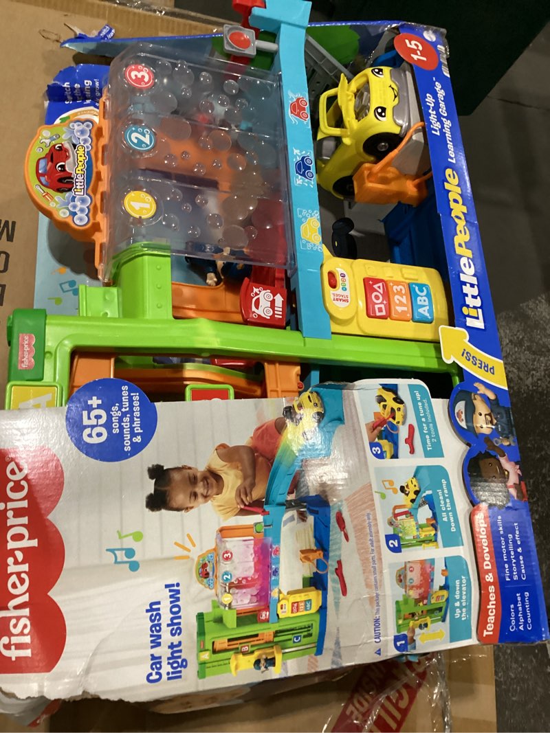 Condition photo showing New/Like New for Fisher-Price Little People Toddler Toy Light-Up Learning Garage, Electronic Playset with Car & Figures for Preschool Pretend Play Kids Ages 1+ Years Standard Packaging