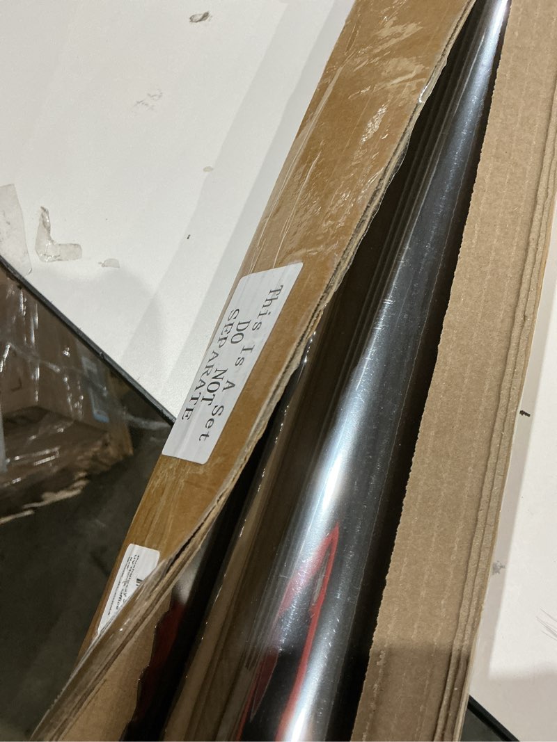 Condition photo showing Good Condition for 36 inch x 50 ft one way window film privacy daytime reflective mirror window tint sun blocking thermal insulated film heat control static cling tint anti uv home office (silver) silver 36 inch x 50 ft
