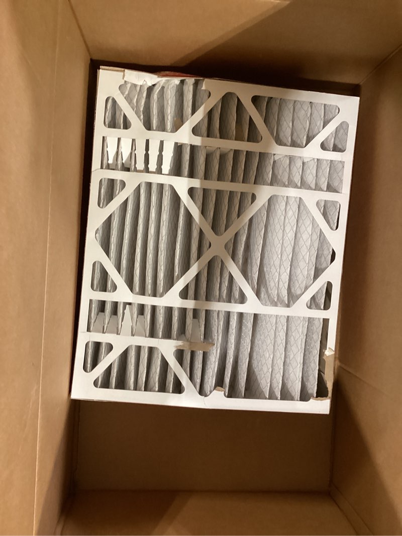 Condition photo showing As Is for filtrete 20x25x4 air filter merv 11, mpr 1000 micro allergen defense 2-pack, fits honeywell & aprilaire, ac furnace hvac filters for home, pleated electrostatic (actual size 19.88 x 24.63 x 4.31 in)