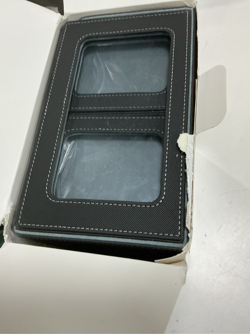 Condition photo showing Good Condition for card storage box mtg deck box, trading card storage box, commander deck box, 500+ double-sleeved cards, tcg sports card storage, mtg commander deck box (black & grey) black&grey