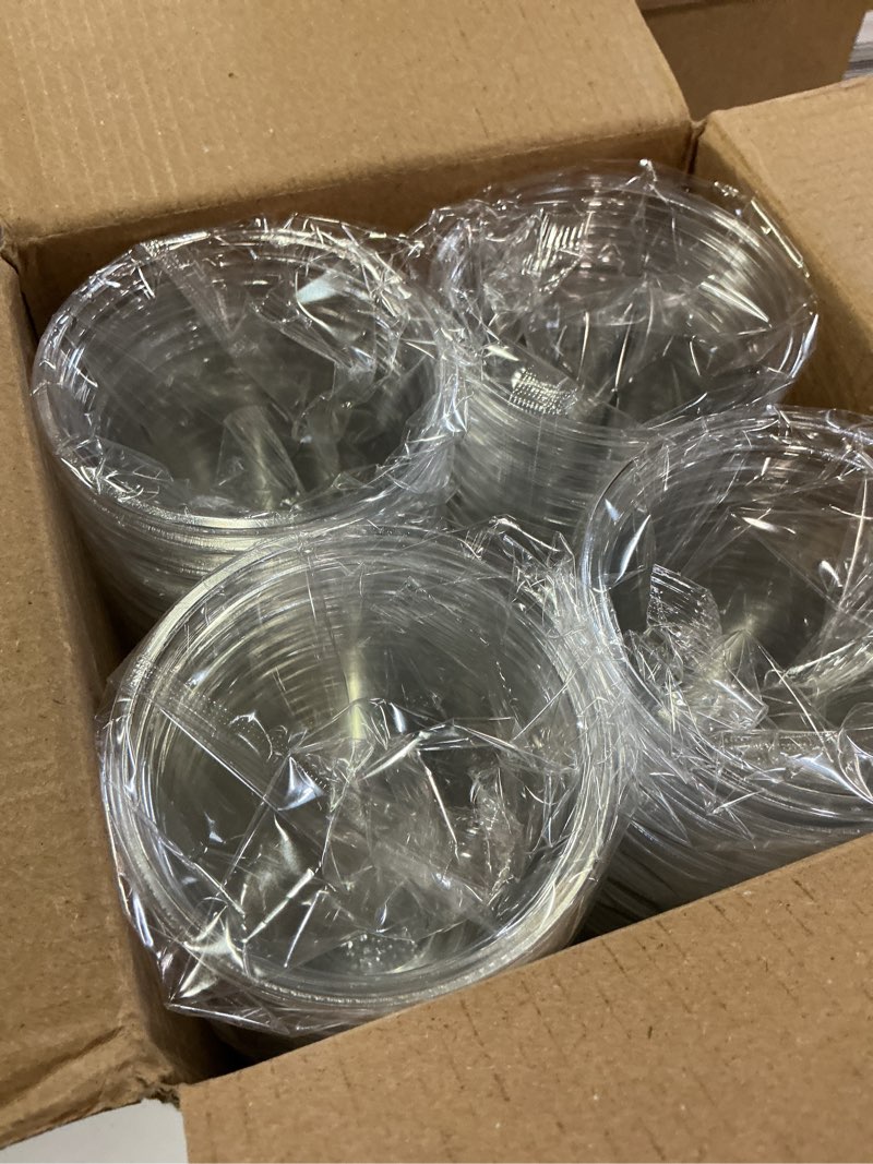 Condition photo showing New/Like New for lilymicky 200 pack 10 oz clear plastic cups, pet disposable drinking cups perfect for birthday parties, ceremonies, events 200 cups - 10 oz