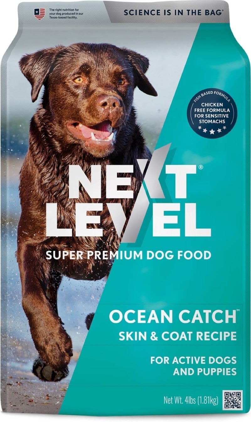 Next Level Super Premium Pet Food Ocean Catch Adult Gluten-Free Sea Food & Fish Dry Dog Food, 4-lb bag