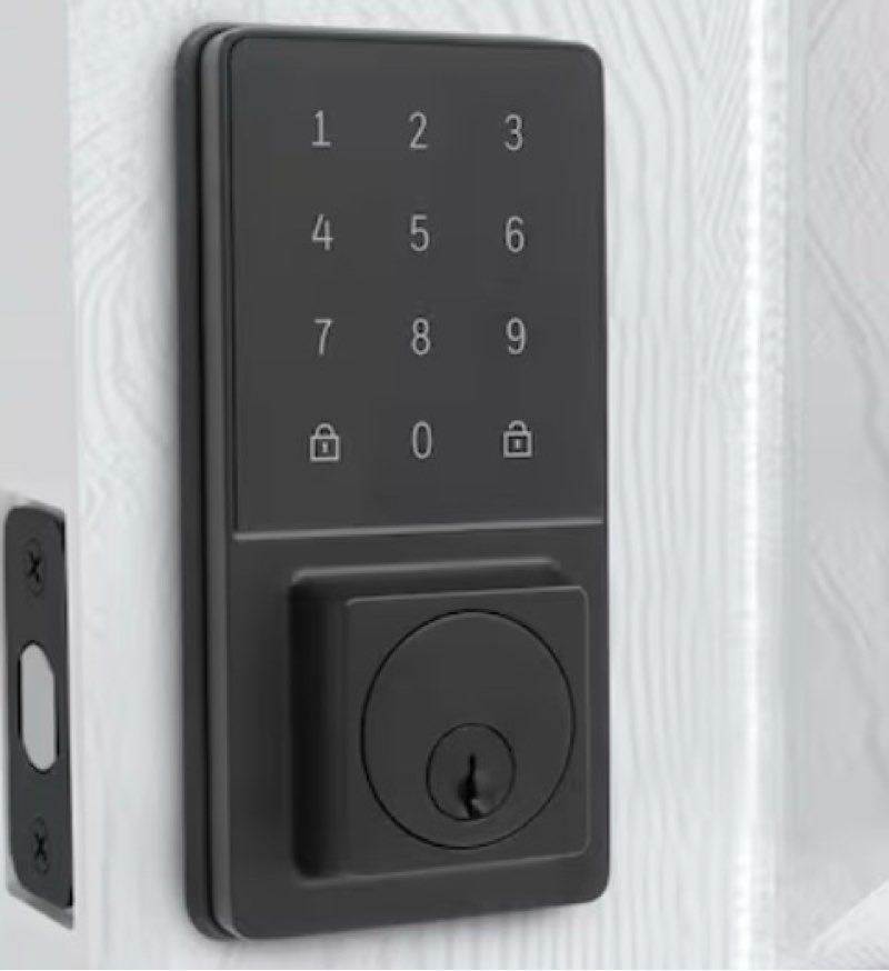 honeywell matte black touchscreen keypad electronic deadbolt lock