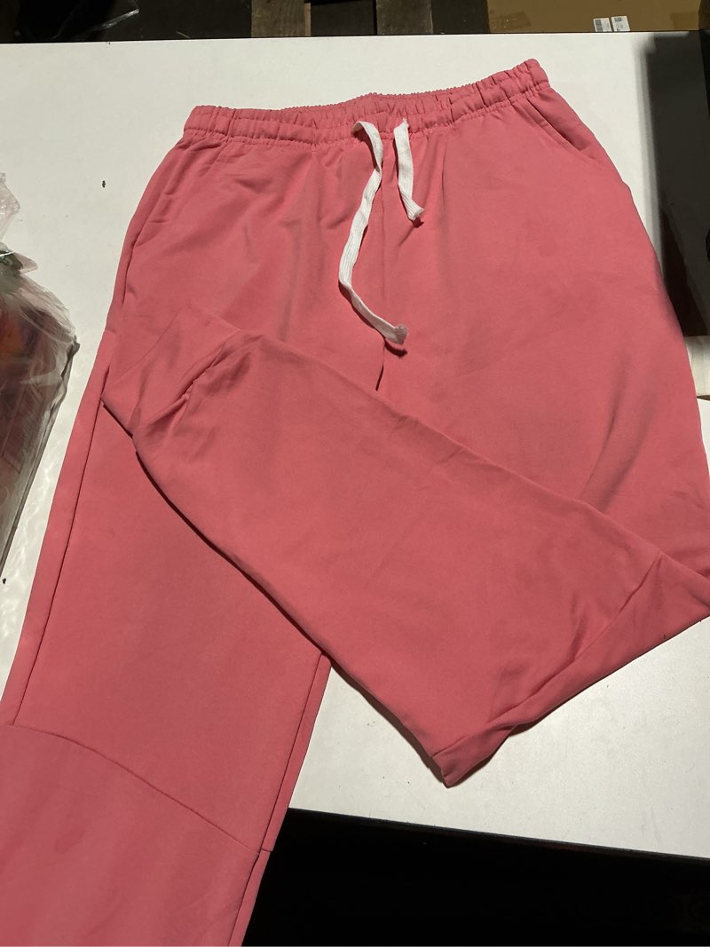 Condition photo showing Good Condition for women 2 piece sweatsuit fall outfits jogger tracksuit sweatpants sets casual long sleeve zip up hoodie large pink