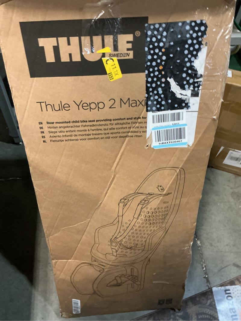 Condition photo showing Good Condition for thule yepp 2 mounted child bike seat, adjustable footrests, 5-point harness and easy to mount design frame mount midnight