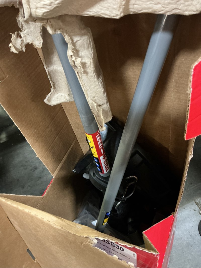 Condition photo showing As Is for craftsman ws4200 30-cc 4-cycle 17-in straight shaft attachment capable gas string trimmer