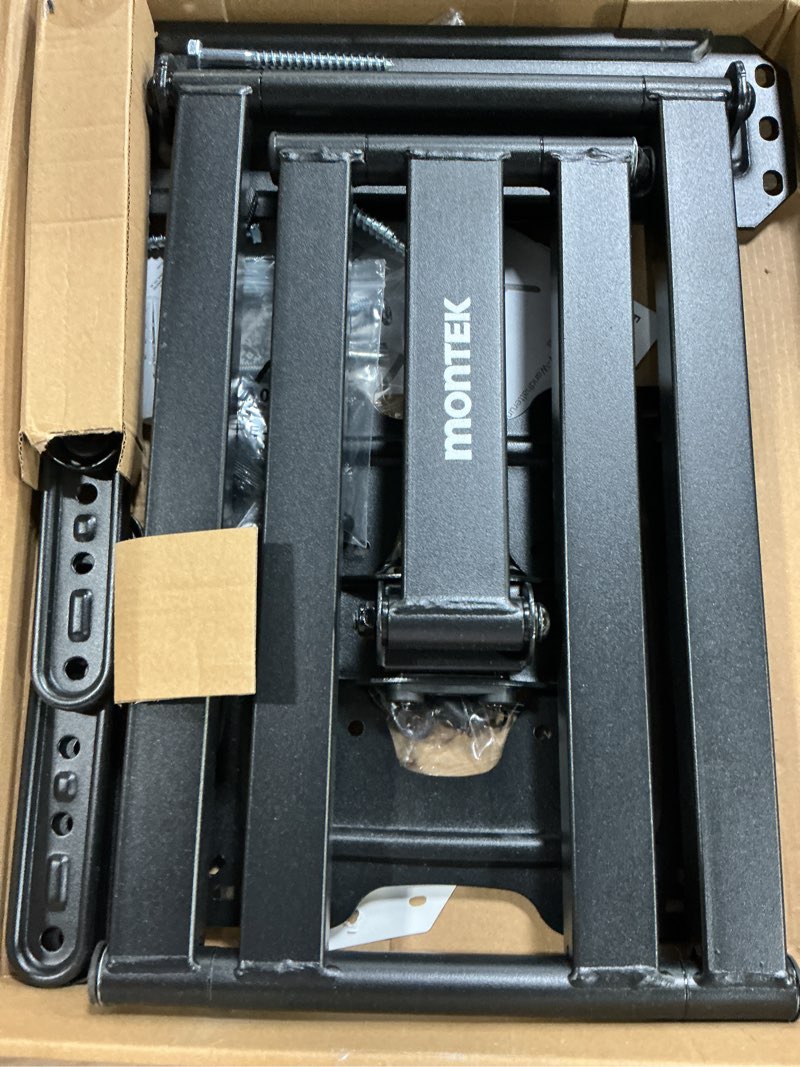 Condition photo showing Good Condition for montek long arm tv wall mount for most 23-65 inch tvs, 37 inch long extension tv mount swivel and tilt, full motion wall mount tv bracket fit max vesa 400 x 400mm, up to 77 lbs 23"-65" tv / 37" long arm