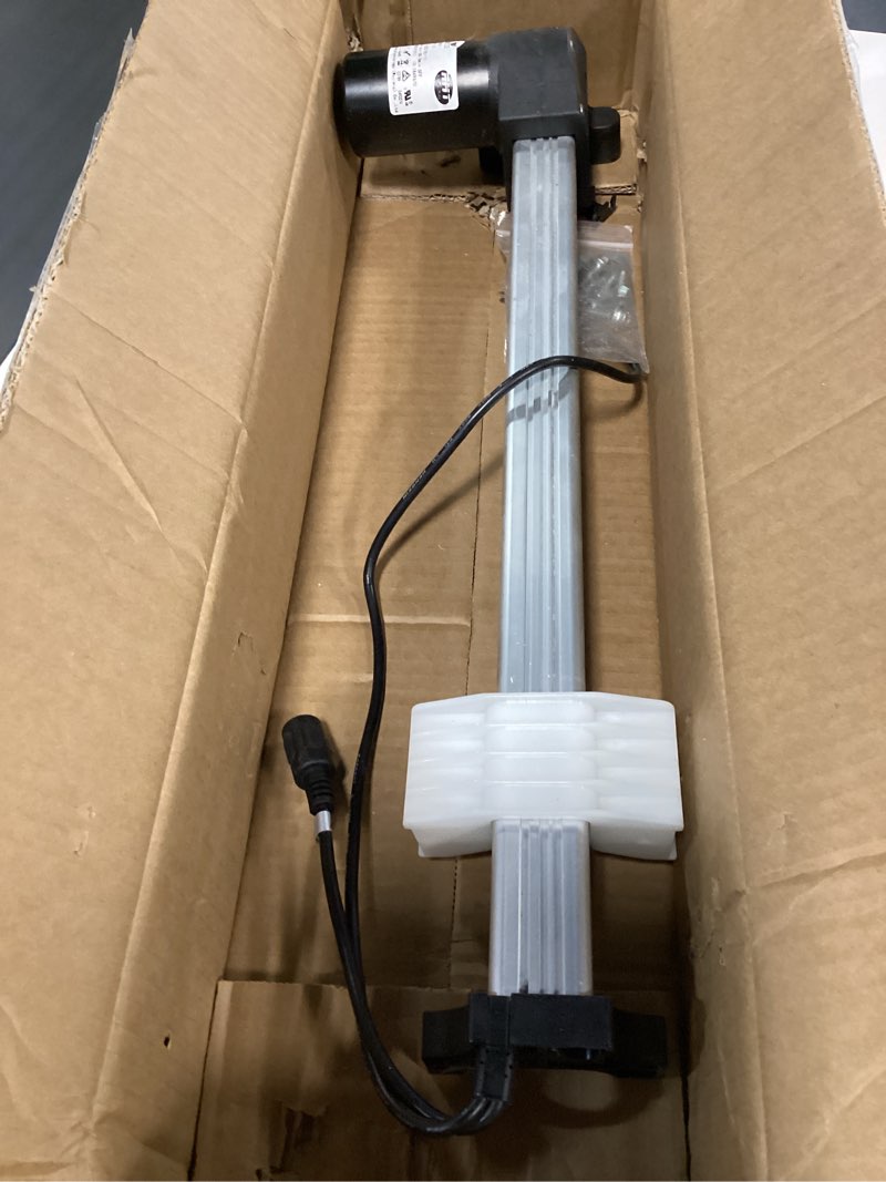 Condition photo showing As Is for RMT Linear Actuator Model R8123 R812302040333 Power Recliner Lift Chairs Motor Replacement with Screws and Nuts