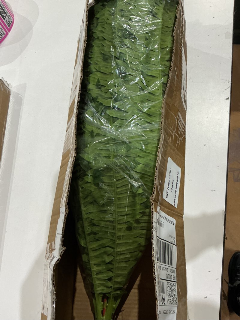 Condition photo showing Good Condition for 50" artificial boston ferns, fake bush plants, large faux ferns with 96 fronds for outdoors home decor 50" 1 pcs