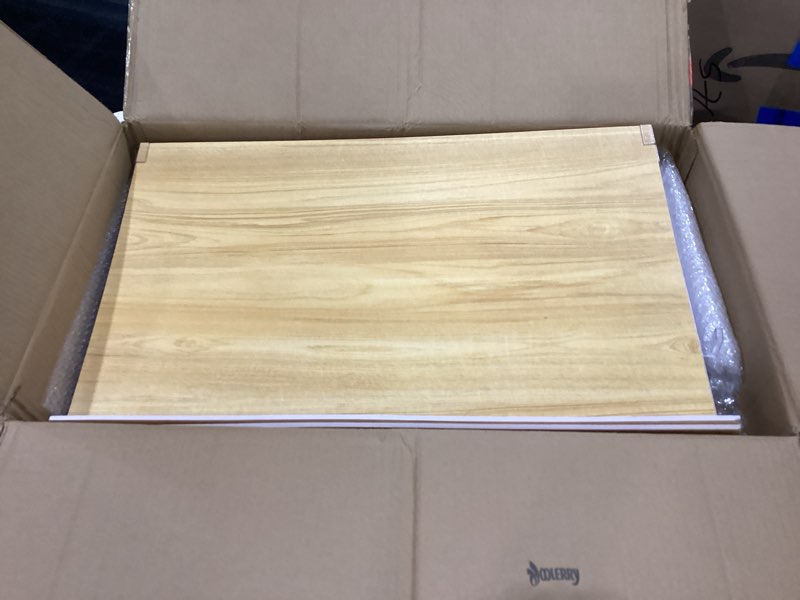 Condition photo showing Good Condition for hoolerry 5 pcs wire shelf covers foamed pvc wire rack covers for removable closet (not wood) pantry shelves for cabinet bathroom kitchen shelving decoration(wood color,27x16inch) 27x16inch wood color