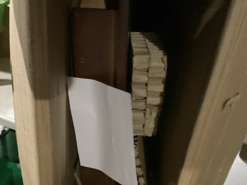 Condition photo showing Good Condition for item similar to photo) bush furniture key west writing desk for home office in washed gray 48w small modern farmhouse table