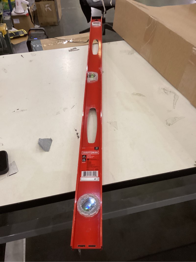 Condition photo showing As Is for Craftsman CMHT82345 48IN I-Beam Level