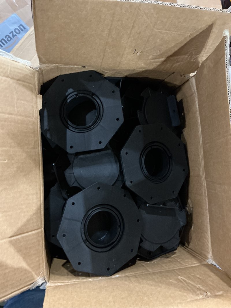 Condition photo showing As Is for Adjustable Deck Support Pedestal, Floor Slate Support Floor Lift Deck Support Floor Raising for Floating Deck Platform Deck Floor Height Adjustment Raising from 2-3/8" to 5-1/2" Black 20 Pack (2-3/8" to 5-1/2")