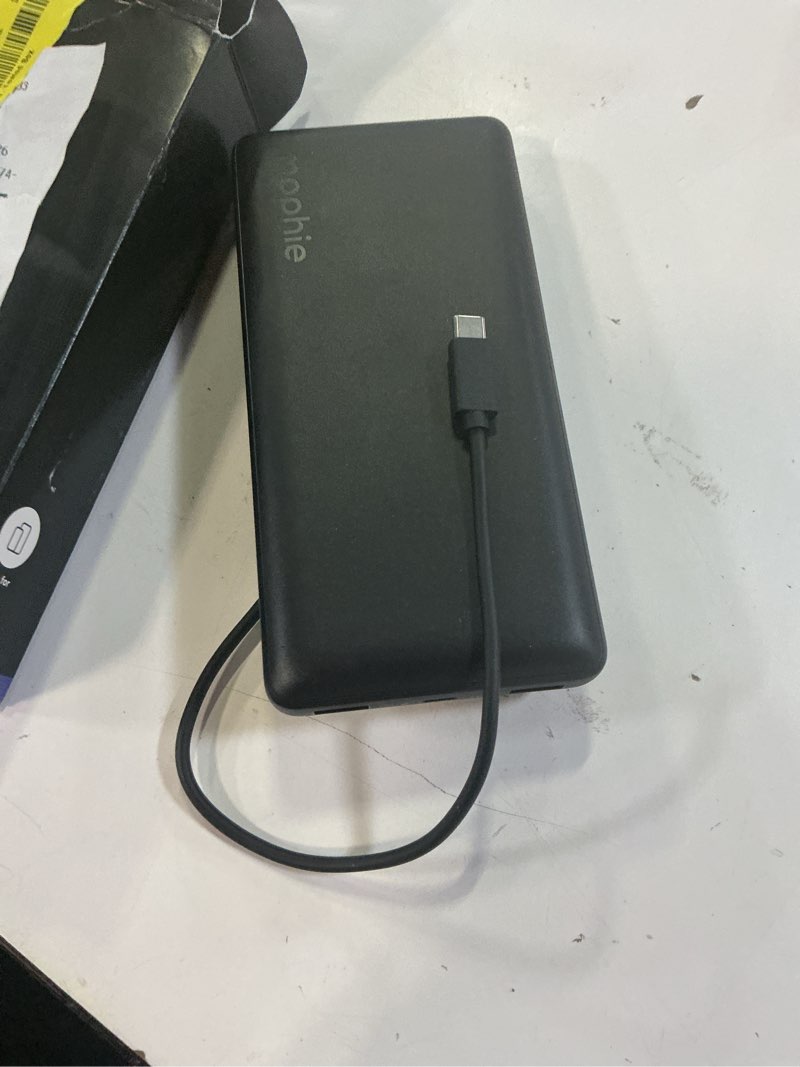 Condition photo showing Good Condition for mophie 20k portable power bank and portable charger - usb-a and usb-c inputs -compatible with iphone, ipad, airpods, samsung galaxy, note, pixel & more - includes charging cable – black
