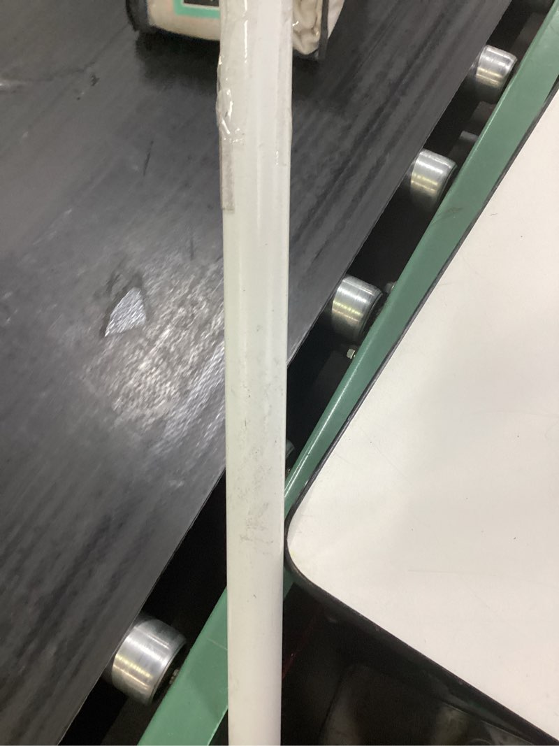 Condition photo showing As Is for project source closet rod white metal closet rod 62 inch
