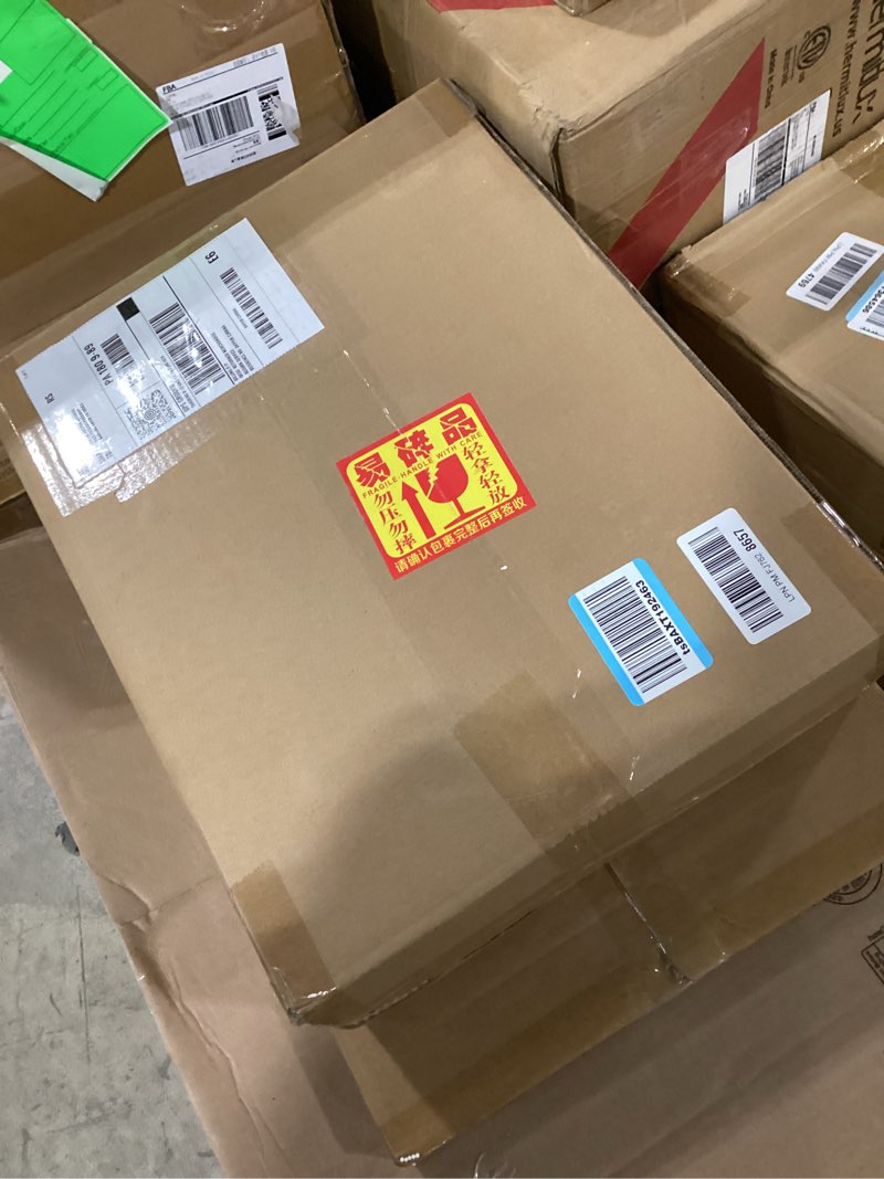 Condition photo showing New/Like New for Amazon Basics Small Trash Can, Rectangular Commercial Office Wastebasket, 3 Gallon (Pack Of 2), Black Black 3 Gallon (Pack of 2)