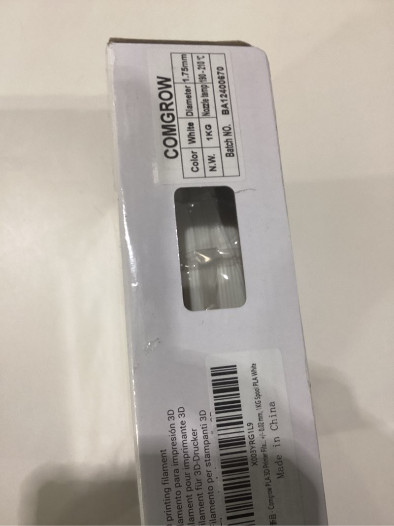 Condition photo showing New/Like New for PLA 3D Printer Filament, 3D Printer PLA Filament 1.75mm, Dimensional Accuracy +/- 0.02 mm, 1KG Spool PLA White