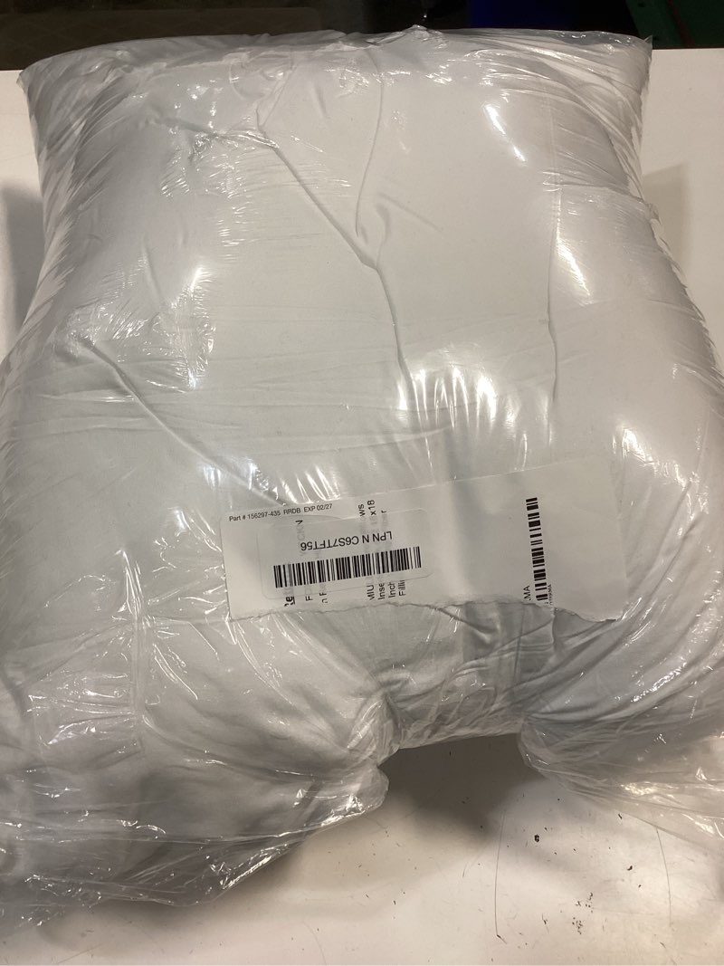 Condition photo showing Good Condition for miulee throw pillows inserts, pack of 2 18x18 inch 100% virgin fiber filling bed couch pillows