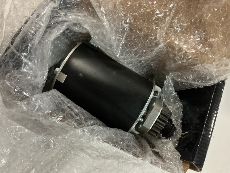 Condition photo showing Good Condition for caltric starter compatible with john deere d100 d105 d110 d120 100 series tractor 17.5hp 19hp 21hp / 14 teeth improved steel gear
