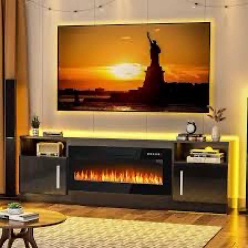 36 Inch Fireplace For 70 Inch Tv Stand