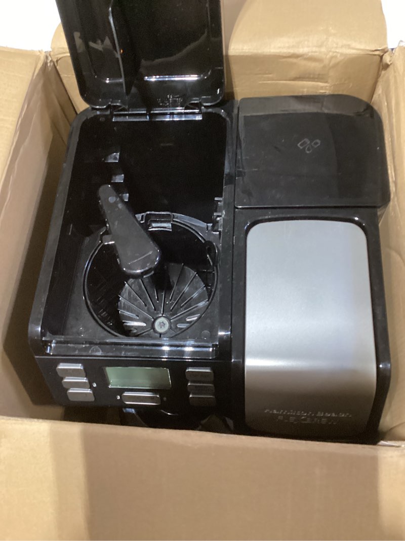 Condition photo showing As Is for Hamilton Beach FlexBrew Trio 2-Way Coffee Maker, Compatible with K-Cup Pods or Grounds, Combo, Single Serve & Full 12c Pot, Black - Fast Brewing (49902) Black, Fast Brewing, Removable Reservoir