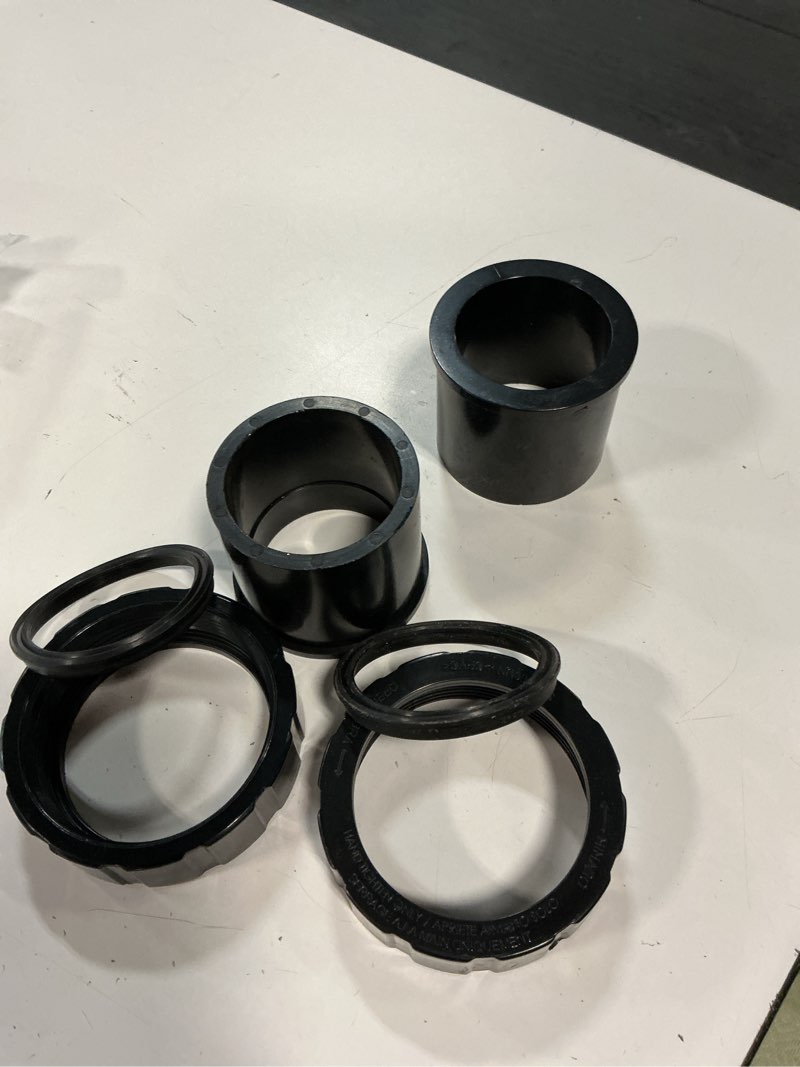 Condition photo showing As Is for union connector kit compatible with hayward spx3200unkit for select hayward tristar, northstar and ecostar pool pumps and select swimclear cartridge filters (2-pack)