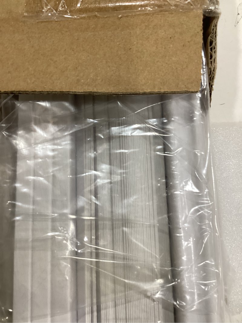 Condition photo showing Good Condition for blinds for indoor windows 1" vinyl l-shaped slats cordless mini blinds for home, 22" w × 36" h - white white 22" w × 36" h
