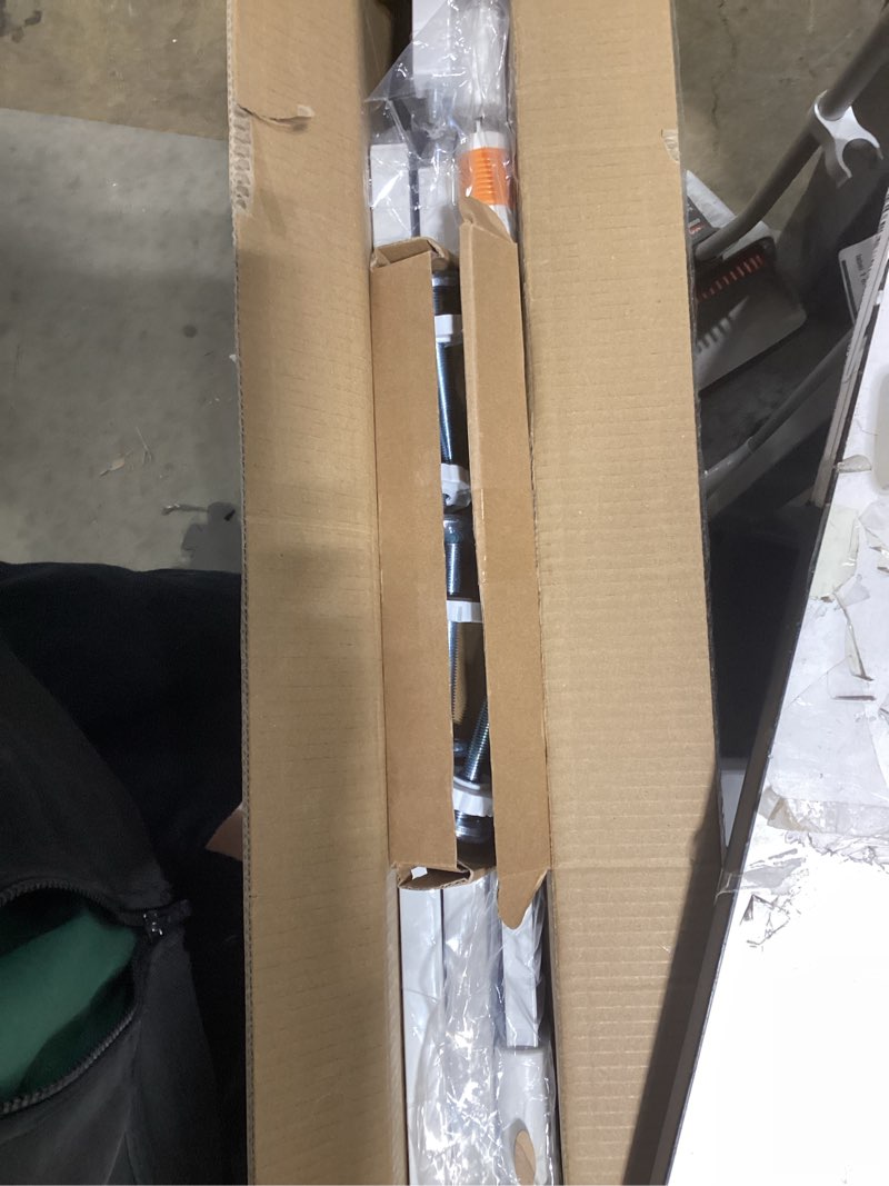 Condition photo showing Good Condition for owlie baby gate indoor 75-85 inch, extra wide safety gate for dogs large stairway gate adjustable baby gates pressure mount wide gates for pet stairway doorways no drilling white (30.5'' tall) white wide 75-85''