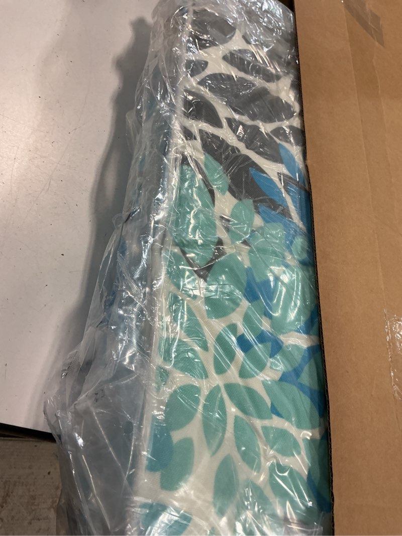 Condition photo showing Good Condition for jmgbird premium outdoor chair cushions set of 2-22x22 inch seat cushions with ties, weather resistant for patio furniture light blue with white 22"×22"
