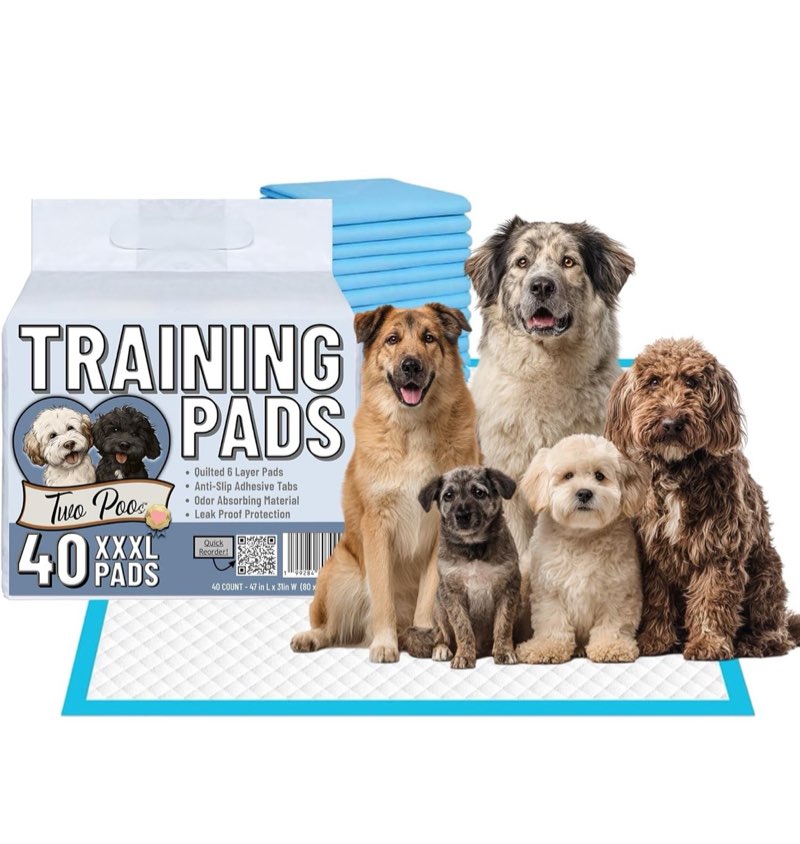 40 units xxxl of 31 x 47 inches | two poos non-slip pads for urine for dogs.