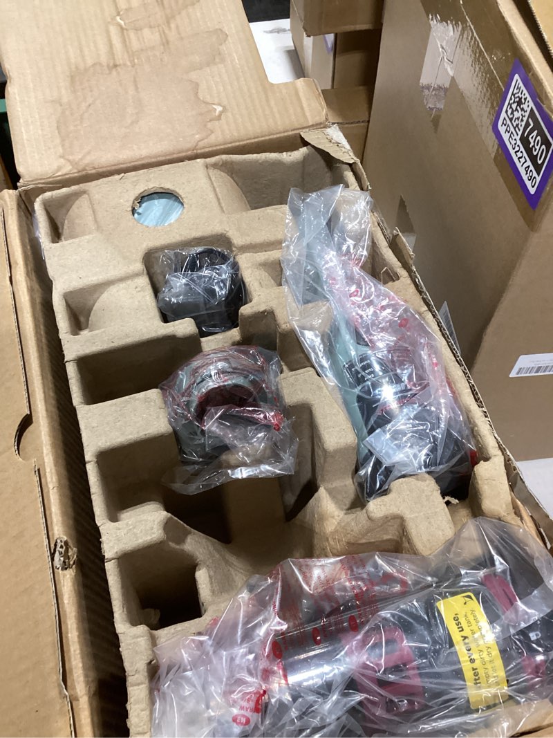 Condition photo showing New/Like New for Shark StainForce Cordless Portable Spot, Stain, & Odor Remover System for Carpets, Area Rugs, Upholstery, Stairs, with Storage Caddy, Accessories, and Full-Size Cleaning Solution, HX101 (New) StainForce Cordless Stain System