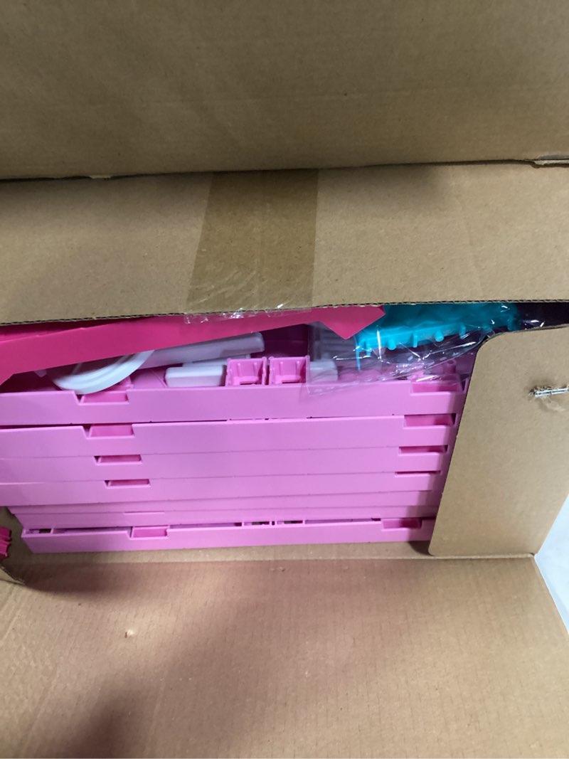Condition photo showing Good Condition for JUKUDAHU Pink Villa Playset for Girls Ages 3-7, 4-Story 10-Room House with 2 Dolls, Furniture & Acce