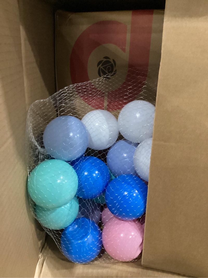 Condition photo showing Good Condition for RETRO JUMP Bounce House,Inflatable Bounce House,Bouncy House with Blower,Bouncy Castle with Slide,Kids Bounce House with Jump Area,Ball Pit&Basketball Rim, Includes Balls,Storage Bag,Patch Kits,Stakes Macaroon