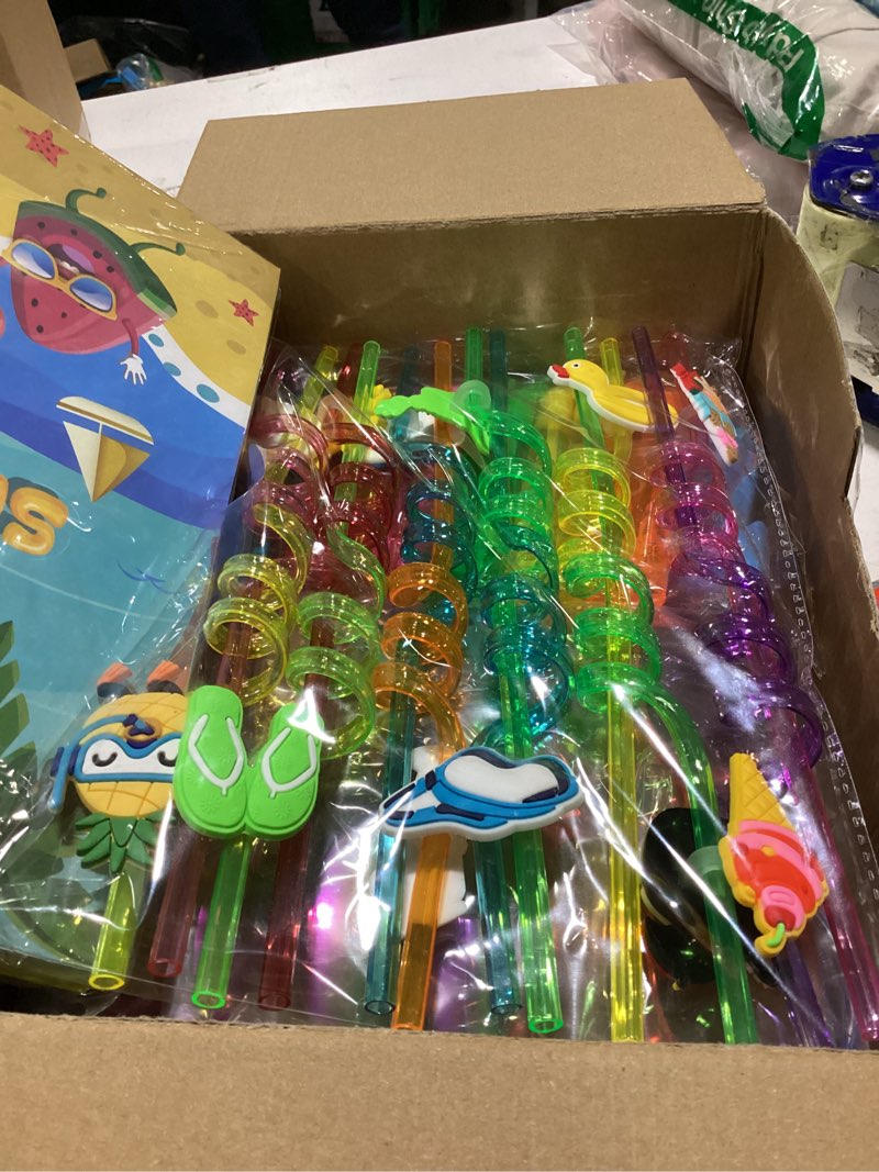 Condition photo showing Good Condition for 114pcs pool party favors includes pool toys for kids ages 4-8 8-12, summer beach party favors for kids goodie bag stuffers with beach balls, kids sunglasses, bubble wands, party supplies 114pcs with bag