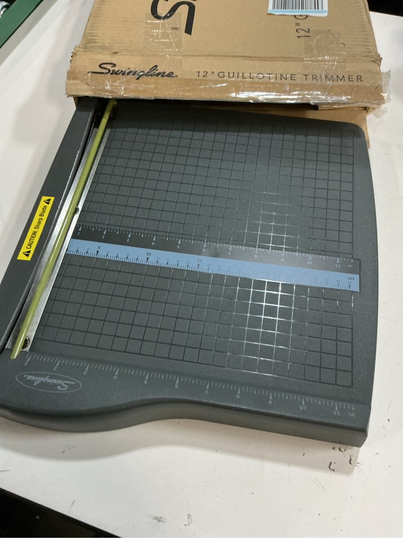 Condition photo showing Good Condition for Swingline Paper Cutter, Guillotine Trimmer, 12" Cut Length, 10 Sheet Capacity, ClassicCut Lite (9312) 10 Sheet Capacity ClassicCut Lite