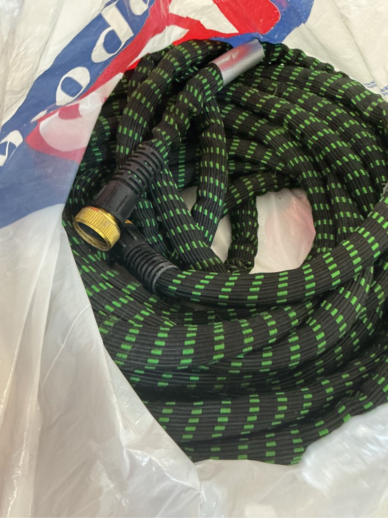 Condition photo showing As Is for flex-able hose xtreme 1-in x 100-ft kink free woven green hose