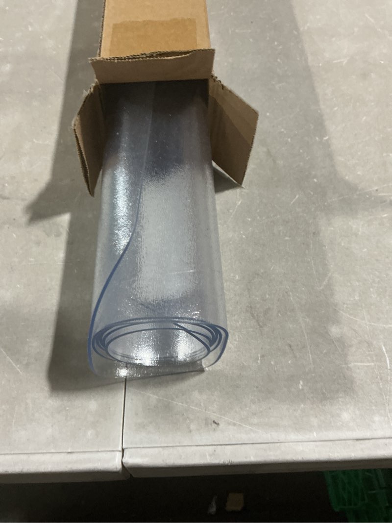 Condition photo showing Good Condition for kuyal clear chair mat, hard floor use, 48" x 36" transparent office home floor protector mat chairmats (48" x 36" rectangle) 36" x 48" rectangle