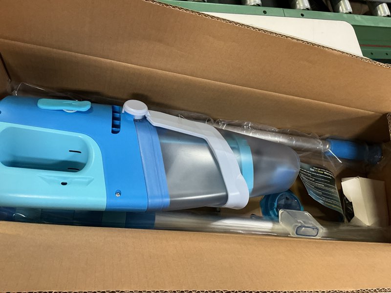 Condition photo showing Good Condition for cordless pool vacuum powerful suction, handheld pool vacuum full for inground pools