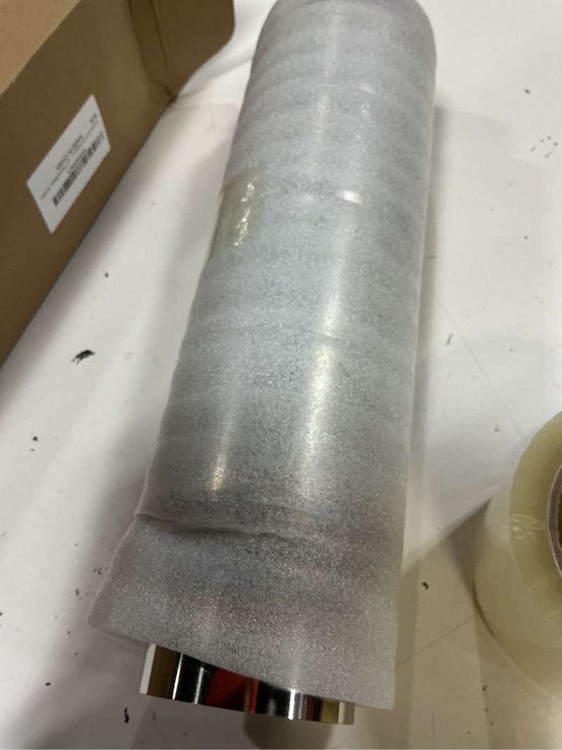Condition photo showing Good Condition for stainless steel 3 inch resonator exhaust, performance 3" muffler exhaust (polished) 3" od
