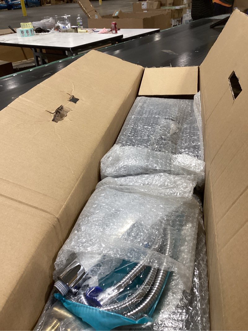 Condition photo showing Good Condition for AlenArt Shower Panel Tower System Rainfall Waterfall Shower Head with Body Jets Stainless Steel Rain Massage System 5-Function High Pressure Shower Panel Tower System,HFT8029 Black