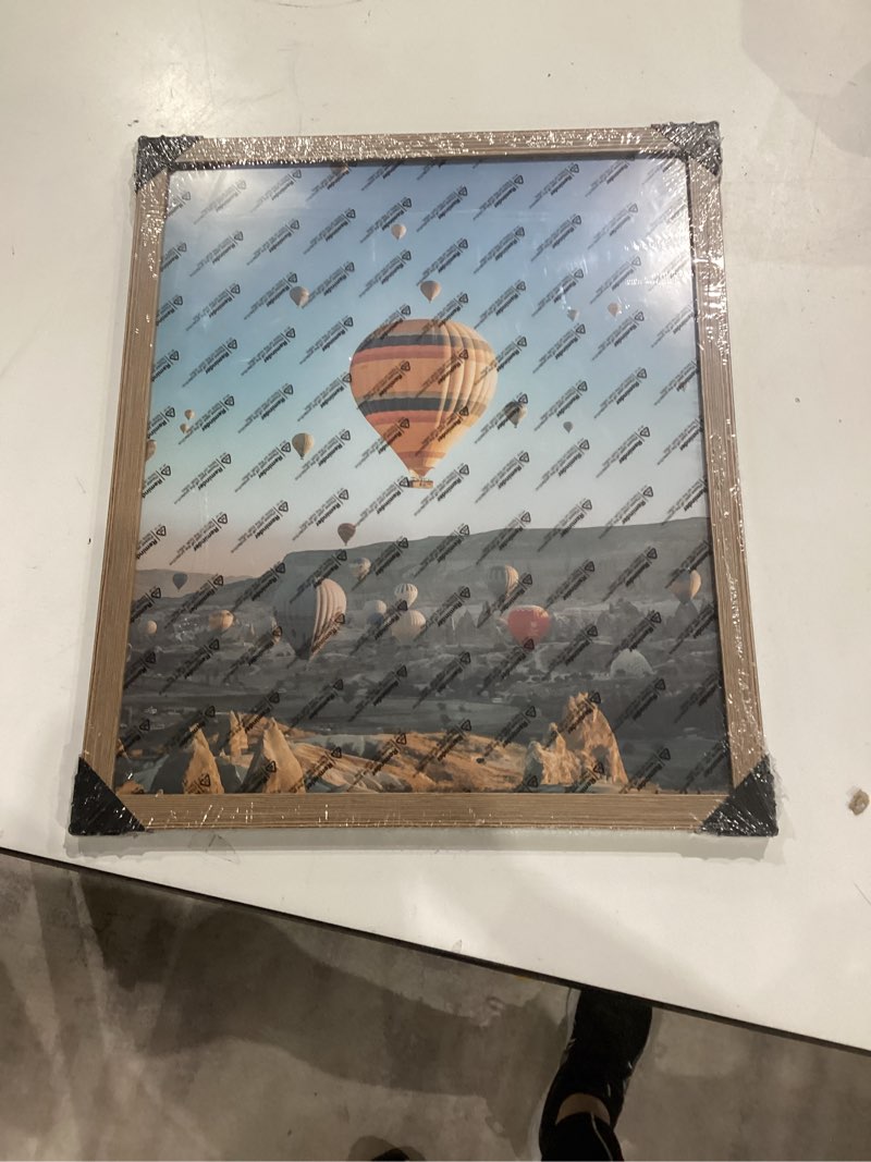 Condition photo showing New/Like New for jcjmy 15x18 picture frame rustic brown for poster photo picture, horizontal and vertical formats for wall hanging, 15 x 18 wall gallery poster photo frame for 15 by 18 photos posters, rustic brown rustic brown 15x18 inch