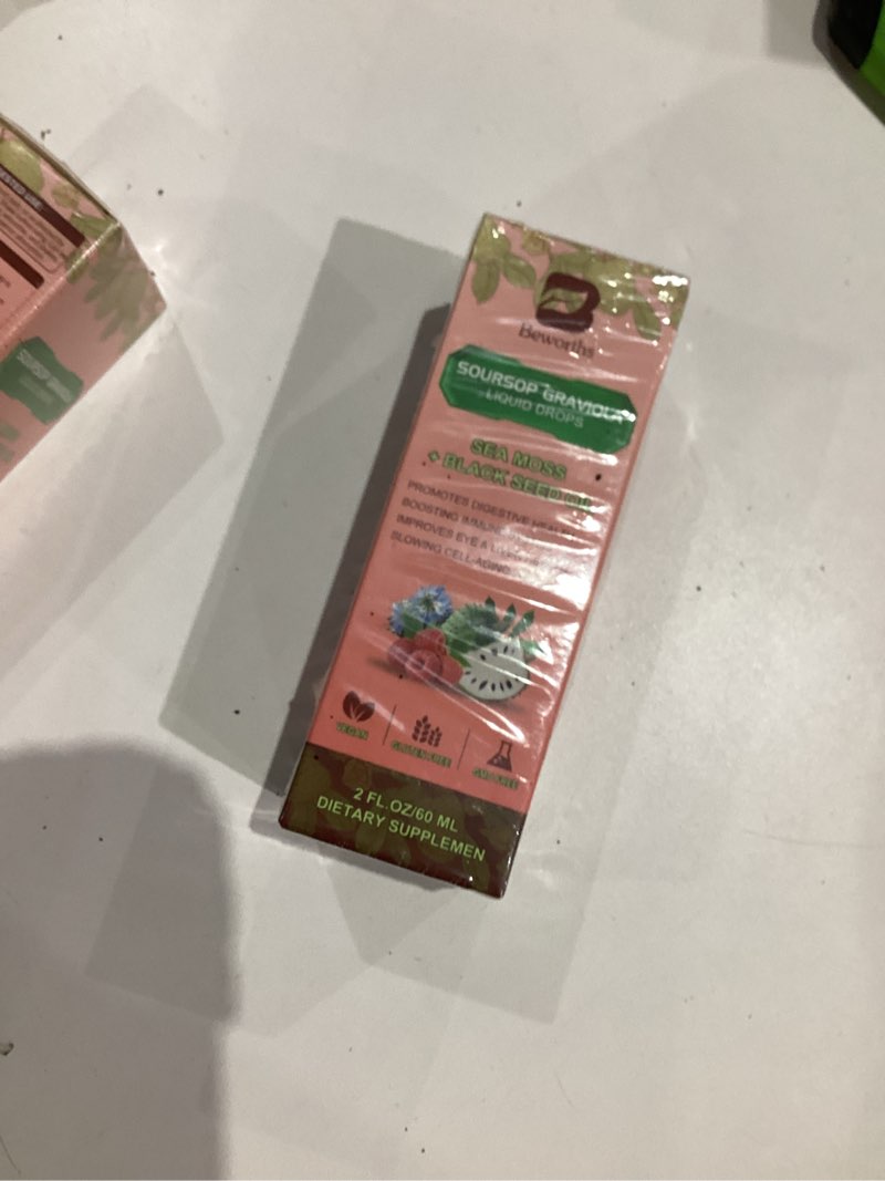 Condition photo showing New/Like New for Soursop Bitters Liquid Drops with Irish Sea Moss, Black Seed Oil, Soursop Graviola Leaves Extract - Multivitamin Complex Supports Antioxidant, Slowing Cell-Aging, Gut Cleanse, Detox & Immunity Health