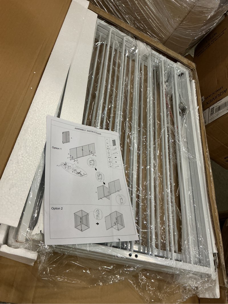Condition photo showing Good Condition for (similar )indoor pet gate - 4-panel folding dog gate for stairs or doorways -34.3x22x3.7-inch freestanding pet fence for cats and dogs by petmaker (white)