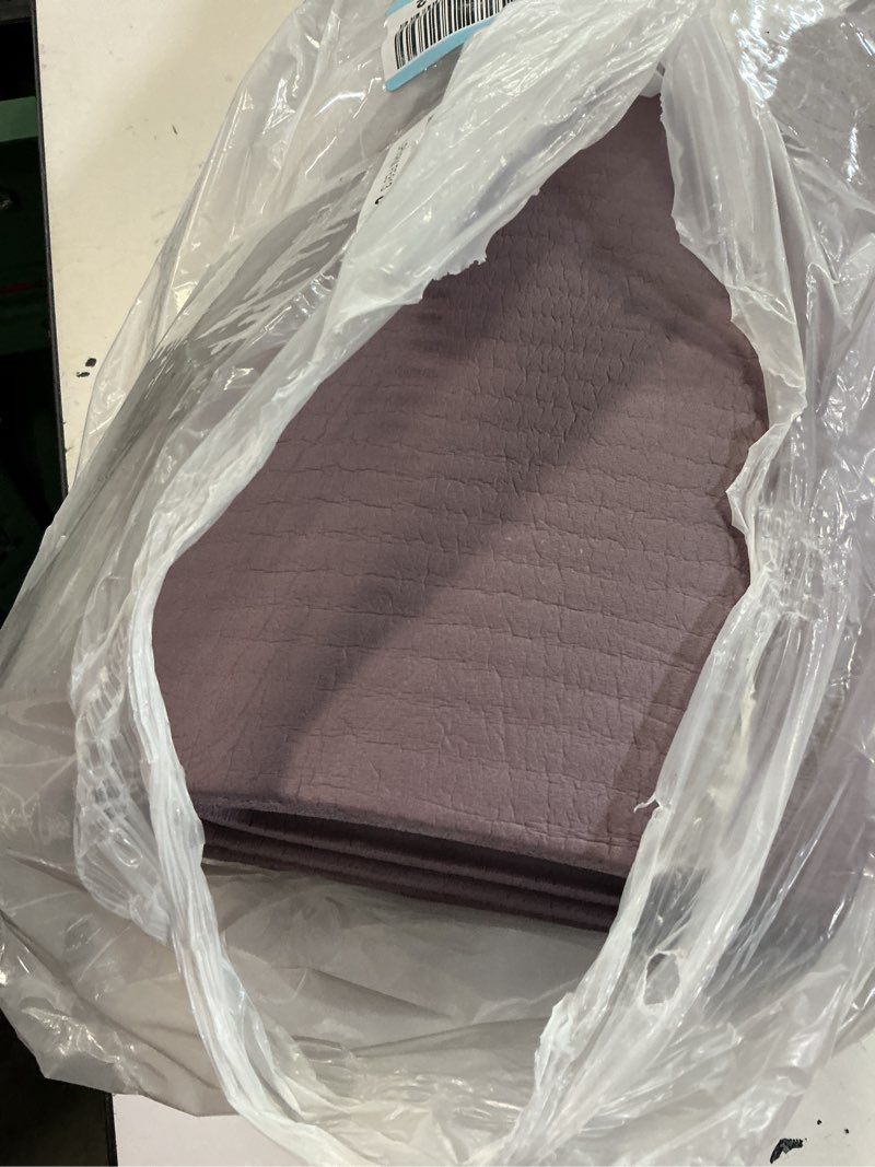 Condition photo showing As Is for retrospec solana yoga mat thick 1/2in non-slip workout mat with nylon strap - 72x24in exercise mat for pilates, stretching & fitness - bpa free, easy clean violet haze 1/2 inch