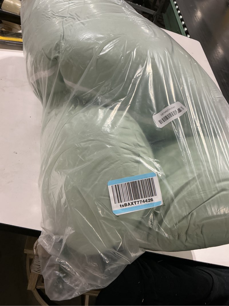 Condition photo showing Good Condition for queen rose pregnancy pillows, soft cotton u shaped body pillow for sleeping, maternity pillow for pregnant women, green sage green