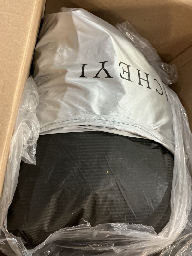 Condition photo showing Good Condition for car cover waterproof all weather, 6 layers car covers for automobiles, full exterior cover with zipper, outdoor car cover sun uv rain snow wind protection, fit for 180"(180*70*59 inch)sedan black sedan-m